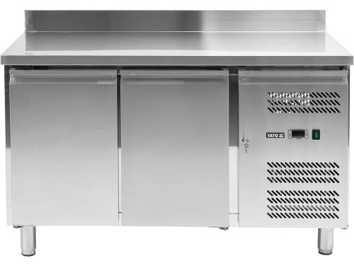 YATO YG-05251 Kétajtós rozsdamentes fagyasztóasztal 700-as széria 282L 1360x700x950mm