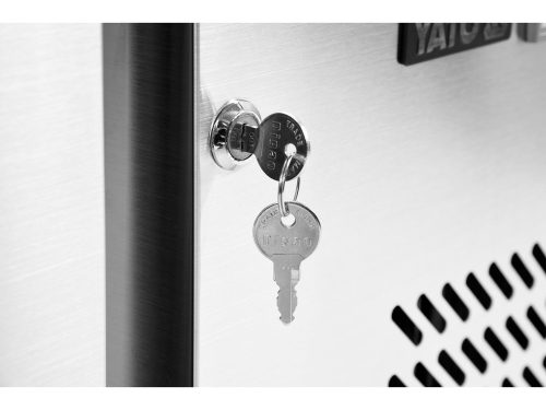 YATO YG-05255 Háromajtós rozsdamentes hűtőasztal 417L 1795x700x950mm