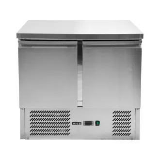   YATO YG-05270 Kétajtós rozsdamentes hűtőasztal rozsdamentes tetővel 700-as széria 240L 900x700x870mm