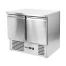 YATO YG-05270 Kétajtós rozsdamentes hűtőasztal rozsdamentes tetővel 700-as széria 240L 900x700x870mm