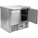 YATO YG-05270 Kétajtós rozsdamentes hűtőasztal rozsdamentes tetővel 700-as széria 240L 900x700x870mm