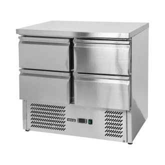   YATO YG-05280 Négyfiókos rozsdamentes hűtőasztal 700-as széria 220L 900x700x870mm
