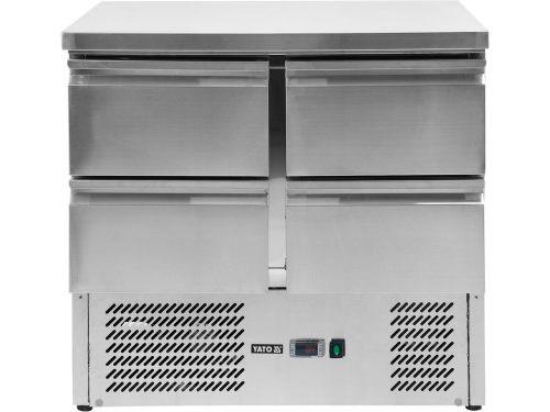 YATO YG-05280 Négyfiókos rozsdamentes hűtőasztal 700-as széria 220L 900x700x870mm