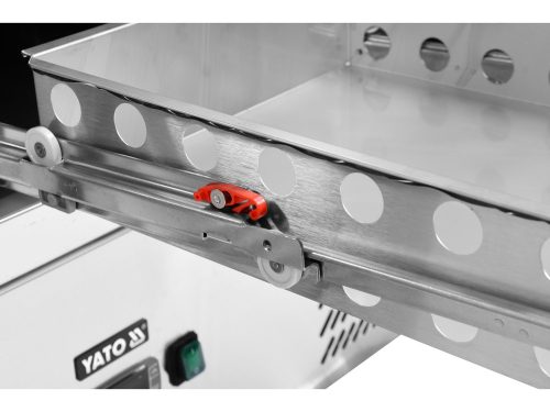 YATO YG-05281 Hatfiókos rozsdamentes hűtőasztal 700-as széria 368L 1365x700x880mm