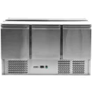 YATO YG-05290 Háromajtós rozsdamentes hűtőasztal rozsdamentes fedéllel 700-as széria 368L 1365x700x876mm
