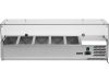 YATO YG-05320 Hűtőasztalra felszerelhető rozsdamentes hűtött vitrin 5x1/4 GN 1200x335x435mm