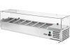 YATO YG-05322 Hűtőasztalra felszerelhető rozsdamentes hűtött vitrin 7x1/4 GN 1500x335x435mm