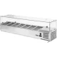 YATO YG-05322 Hűtőasztalra felszerelhető rozsdamentes hűtött vitrin 7x1/4 GN 1500x335x435mm