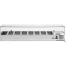YATO YG-05323 Hűtőasztalra felszerelhető rozsdamentes hűtött vitrin 8x1/4 GN 1800x335x435mm