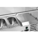 YATO YG-05323 Hűtőasztalra felszerelhető rozsdamentes hűtött vitrin 8x1/4 GN 1800x335x435mm