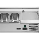 YATO YG-05323 Hűtőasztalra felszerelhető rozsdamentes hűtött vitrin 8x1/4 GN 1800x335x435mm
