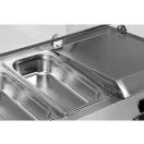 YATO YG-05330 Hűtőasztalra felszerelhető rozsdamentes hűtött vitrin 6x1/3 GN 1400x395x435mm