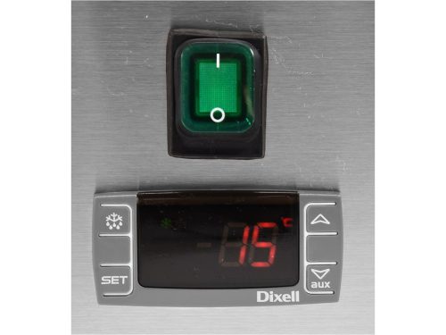 YATO YG-05330 Hűtőasztalra felszerelhető rozsdamentes hűtött vitrin 6x1/3 GN 1400x395x435mm