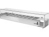 YATO YG-05332 Hűtőasztalra felszerelhető rozsdamentes hűtött vitrin 9x1/3 GN 2000x395x435mm