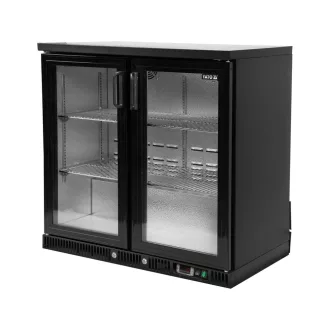  YATO YG-05355 Két üvegajtós palackhűtő fekete 920x515x905mm