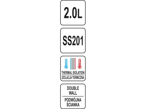 YATO YG-07014 GASTRO Inox termosz kancsó 2 liter