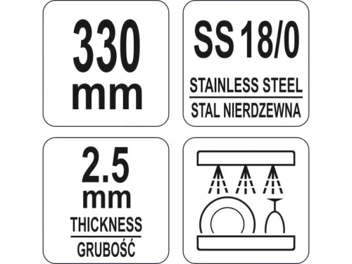 YATO YG-07136 GASTRO Koktél kanál 330 mm inox