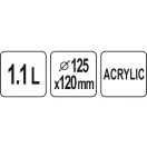 YATO YG-07146 GASTRO Jégvödör 1,1 liter akril