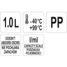 YATO YG-07284 GASTRO Műanyag mérőkancsó 1000 ml
