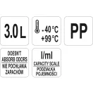 YATO YG-07287 GASTRO Műanyag mérőkancsó 3000 ml