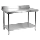 YATO YG-09022 GASTRO Inox munkaasztal alsó polccal hátsó felhajtással