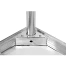 YATO YG-09022 GASTRO Inox munkaasztal alsó polccal hátsó felhajtással