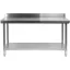 YATO YG-09024 GASTRO Inox munkaasztal alsó polccal hátsó felhajtással