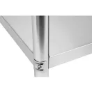 YATO YG-09024 GASTRO Inox munkaasztal alsó polccal hátsó felhajtással