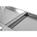 YATO YG-09025 GASTRO Inox munkaasztal alsó polccal hátsó felhajtással