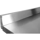 YATO YG-09025 GASTRO Inox munkaasztal alsó polccal hátsó felhajtással