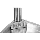 YATO YG-09033 GASTRO Inox munkaasztal alsó polccal hátsó felhajtással