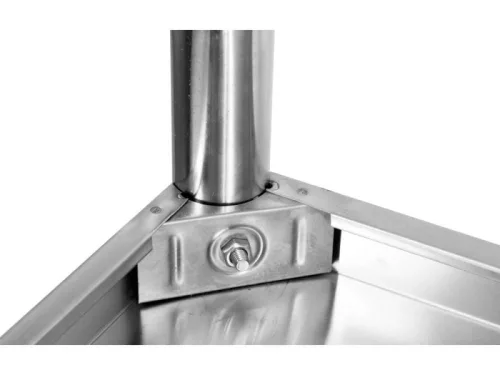 YATO YG-09033 GASTRO Inox munkaasztal alsó polccal hátsó felhajtással