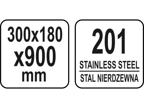 YATO YG-09040 GASTRO Inox falipolc 900 x 300 x 180 mm