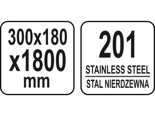 YATO YG-09044 GASTRO Inox falipolc 1800 x 300 x 180 mm