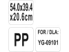 YATO YG-09103 GASTRO Műanyag tároló konyhai kocsihoz 540 x 390 x 200 mm