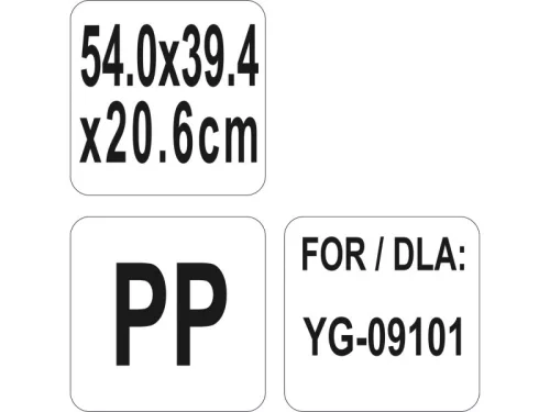 YATO YG-09103 GASTRO Műanyag tároló konyhai kocsihoz 540 x 390 x 200 mm