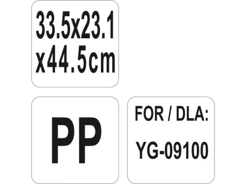 YATO YG-09105 GASTRO Műanyag tároló konyhai kocsihoz 335 x 231 x 445 mm