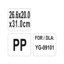 YATO YG-09106 GASTRO Műanyag tároló konyhai kocsihoz 260 x 200 x 310 mm