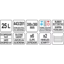 YATO YG-09203 GASTRO Ételszállító badella dupla falú 25 liter inox