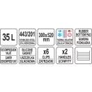 YATO YG-09204 GASTRO Ételszállító badella dupla falú 35 liter inox