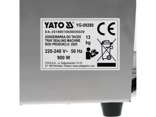YATO YG-09280 Tálcafóliázó