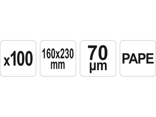 YATO YG-09331 GASTRO Vákuumtasak 160 x 230 mm (100 db)