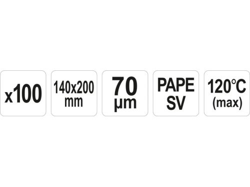 YATO YG-09335 GASTRO Sous vide főzhető vákuumtasak 140 x 200 mm (100 db)