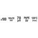 YATO YG-09336 GASTRO Sous vide főzhető vákuumtasak 160 x 230 mm (100 db)