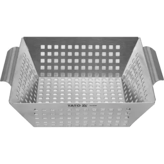 YATO YG-20140 GASTRO Grillkosár 260 x 220 x 70 mm inox