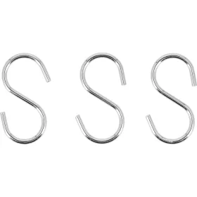   YATO YG-20143 Acél krómozott horog gázgrillekhez kellékek felakasztásához 3 db/csomag