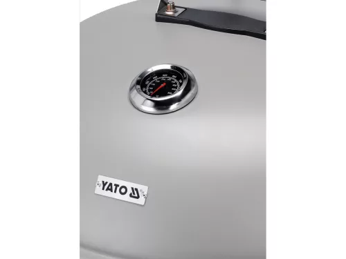 YATO YG-20301 Kerek faszenes BBQ és grillsütő fekete 540mm