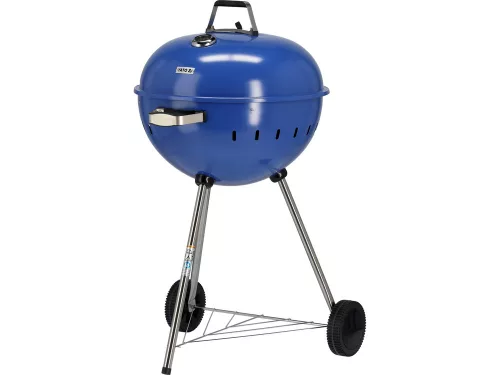YATO YG-20302 Kerek faszenes BBQ és grillsütő kék 540mm