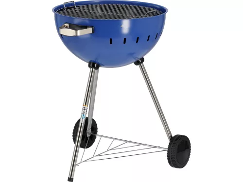 YATO YG-20302 Kerek faszenes BBQ és grillsütő kék 540mm
