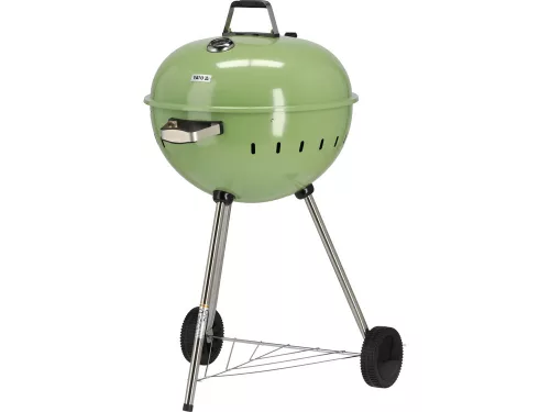 YATO YG-20303 Kerek faszenes BBQ és grillsütő zöld 540mm